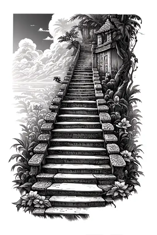 Stairway To Heaven Covered By Ancient Thai Jungle