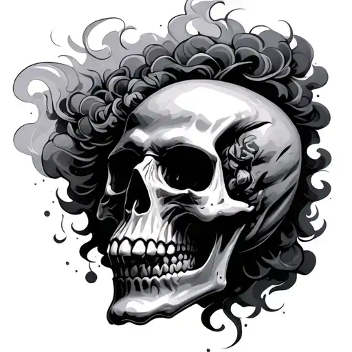 Skull With Smoke