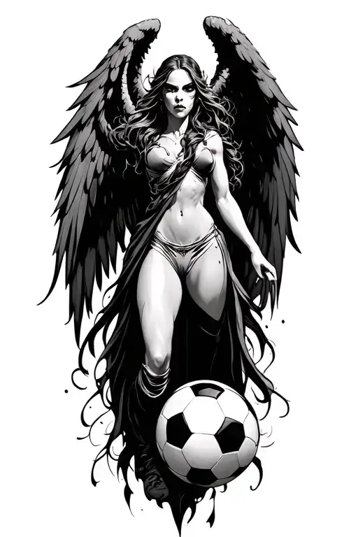 Soccer And Evil Witchblade Angel