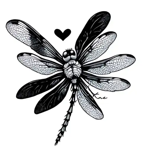 A Dragonfly With Love In The Middle