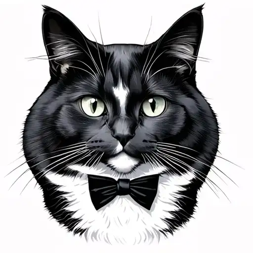 Tuxedo Cat Named Tuna