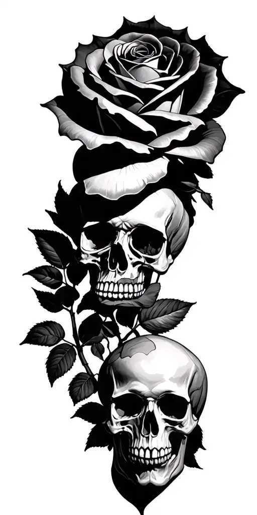 Rose And Skull
