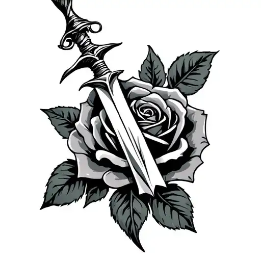 Dagger And Rose