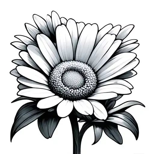 Daisy Flower With Joy In The Stem