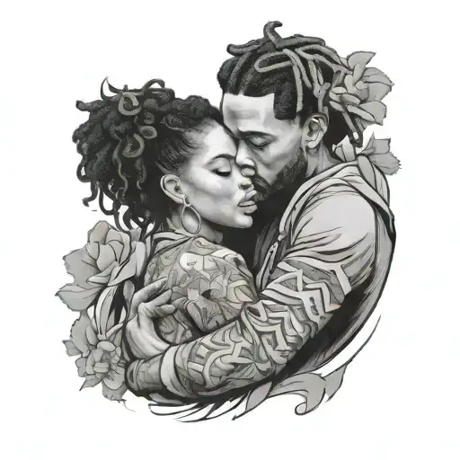 Love Yourz J Cole With Girl Hugging Herself