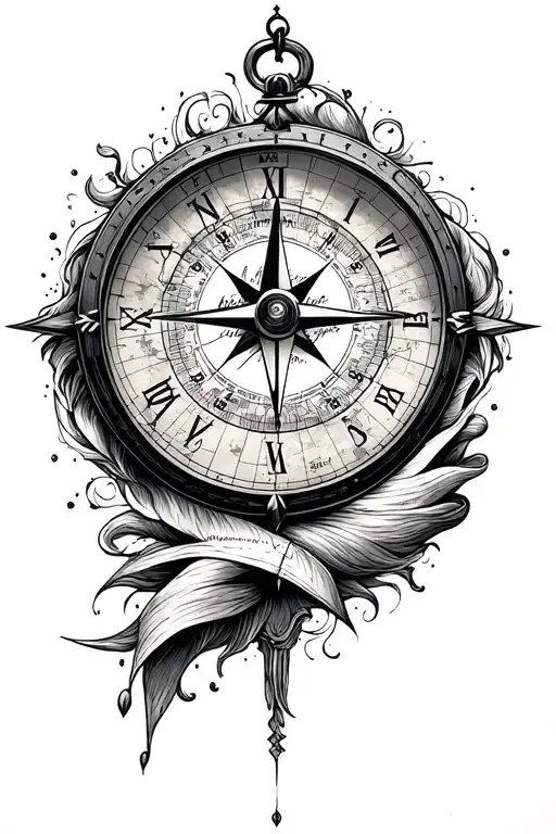 Map Clock Compass