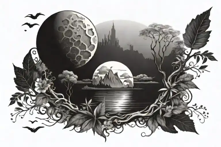 Planet And Nature Scene Inspired