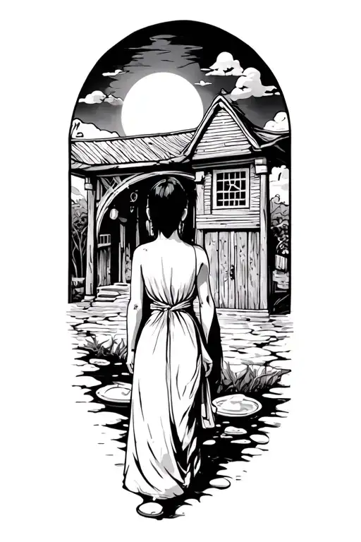 Spirited Away Walking Into The Bath House