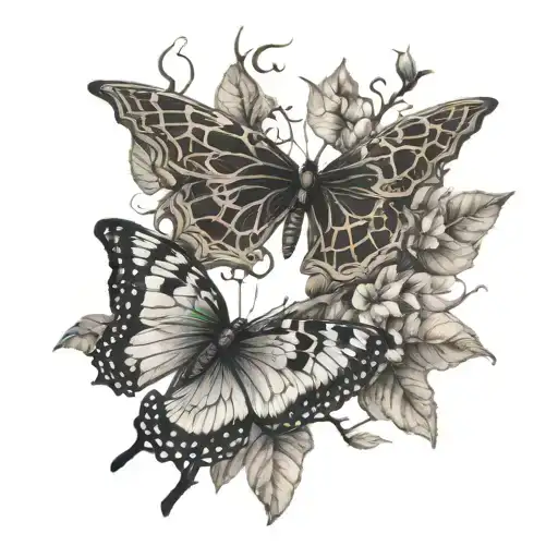 Butterfly Morphing Tree Intertwined