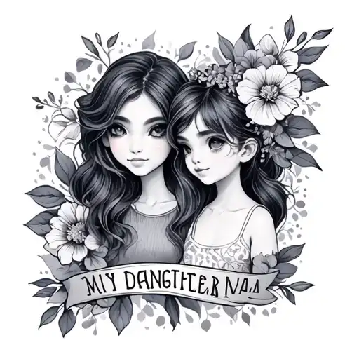 Tatto Based On My Daughter And Son's Name