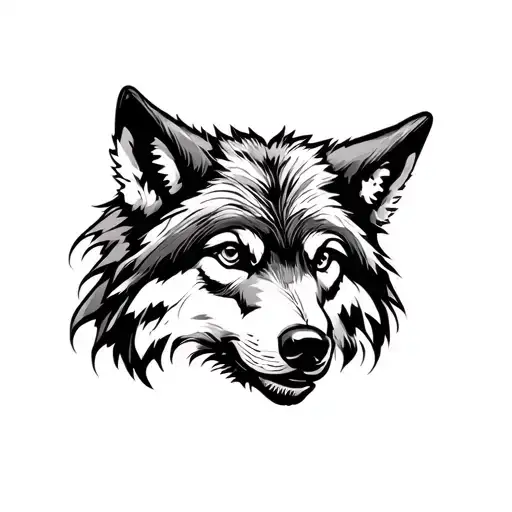 Wolf Cave Painting Outlines