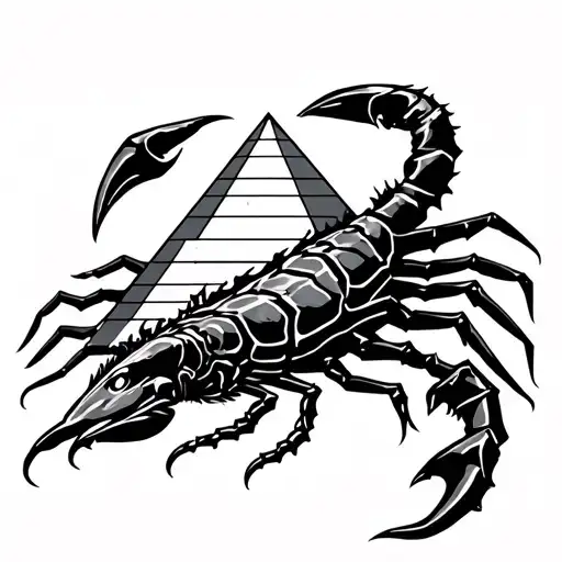 Scorpio And Pyramid