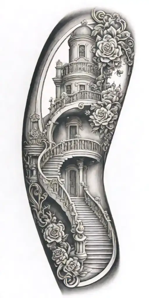 Staircase Circling Around Arm