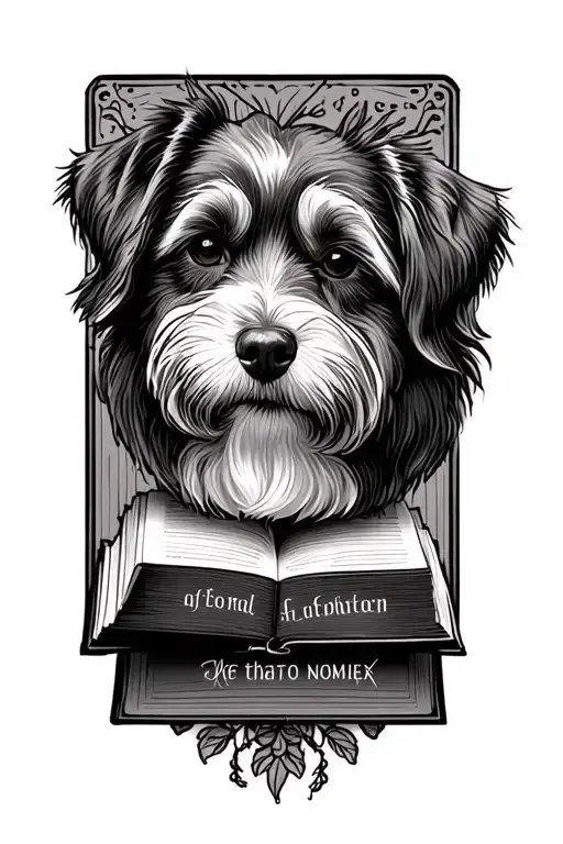 Dog Names And Book Open In Front