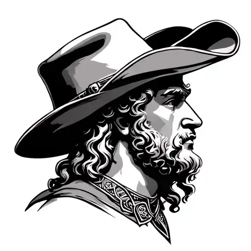 Alexander The Great And Cowboy Hat Surrounded