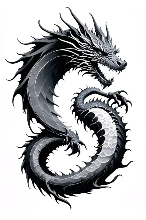 Dragon And Moon Phases