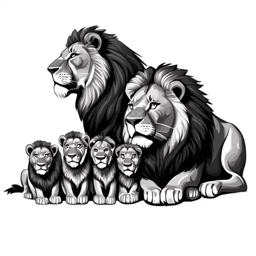Lion Family
