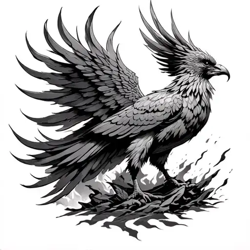 Phoenix Rising From Ashes