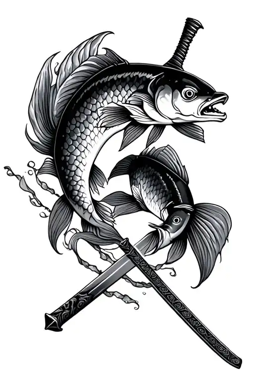Fish And Katana Sword
