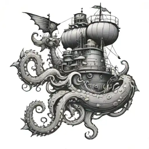 Kraken Caught A Submarine