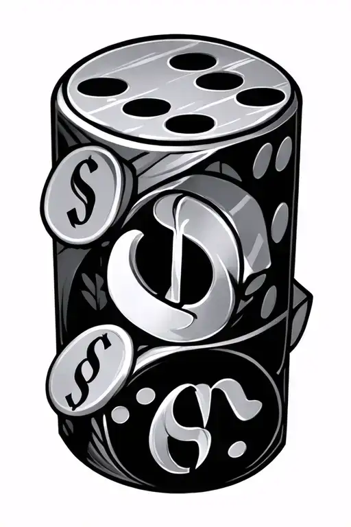 Money Symbols With Dice