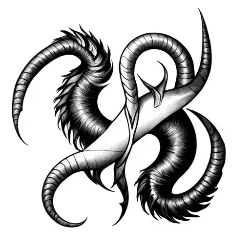 Capricorn And Gemini Intertwined