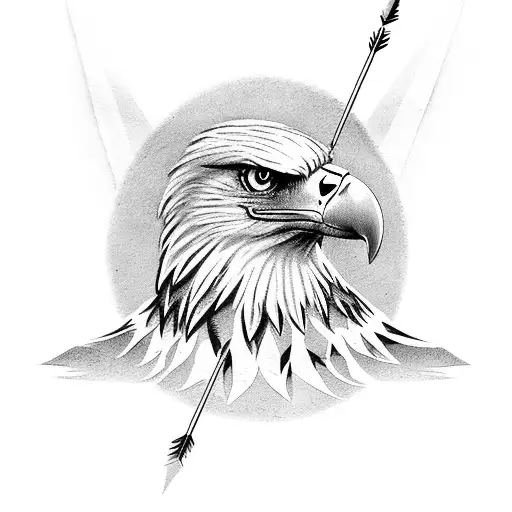 Eagle With Arrow And Olive Branch