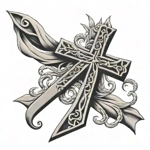 Phrase With Jesus Christ's Cross