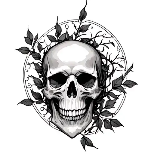 Skull And Vines