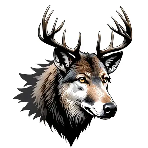 Wolf Deer Moose