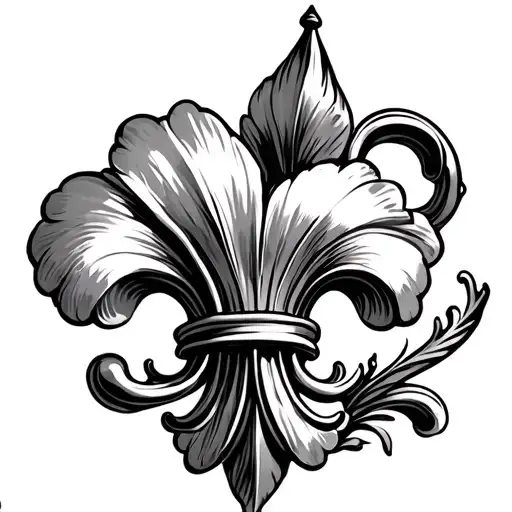 Cloud Fleur De Lys Flower