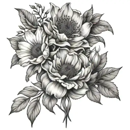 September Birth Flower Bouquet