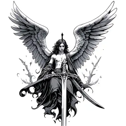Fallen Angel With A Sword
