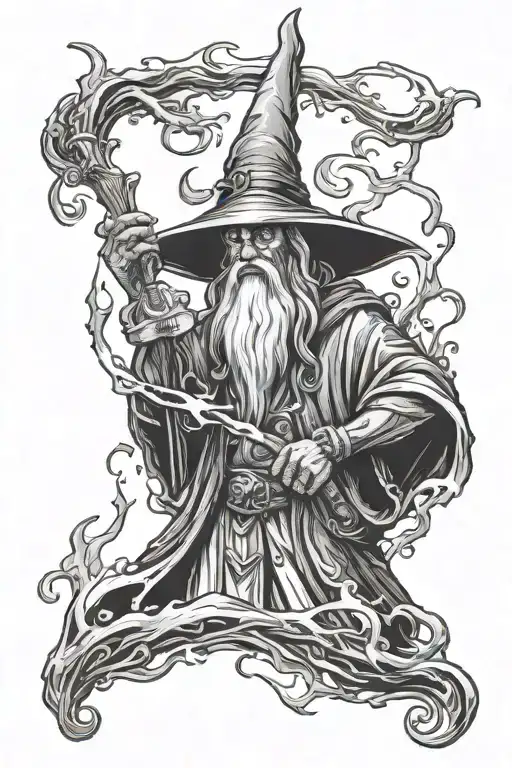 Evil Wizard Casting Spells