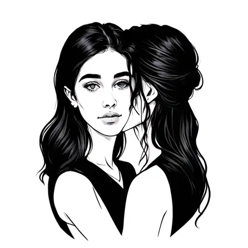 Brother And Sister Tattoo One Line