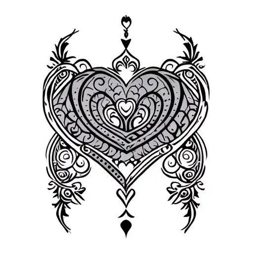 Tunisian Motif Symbolizing Love