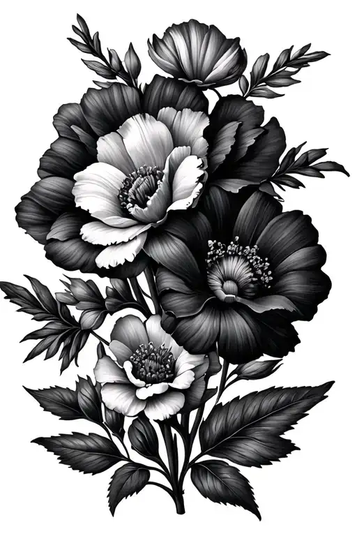 October And May Birth Flowers Wrapping