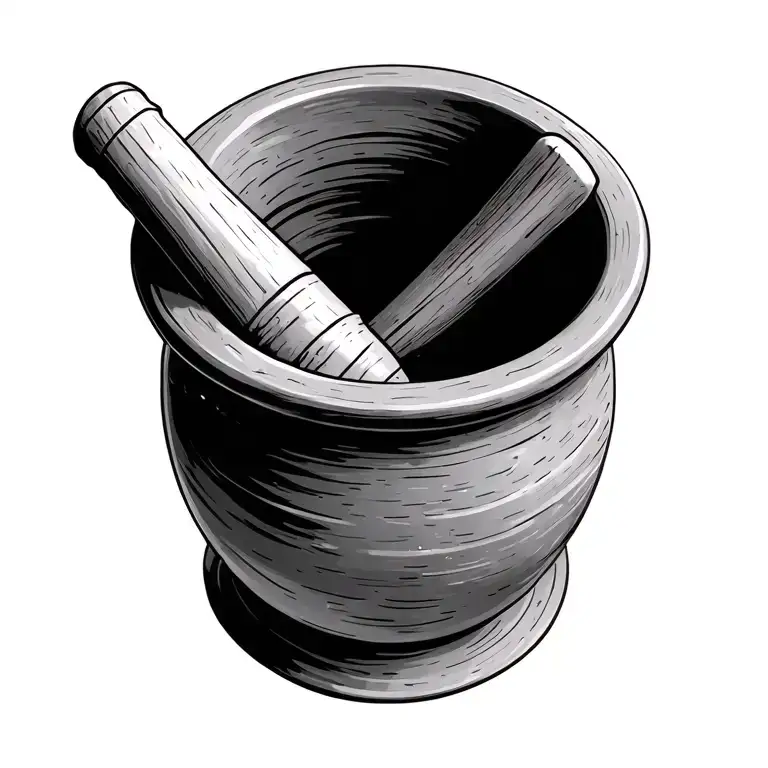 Picket Fence Mortar And Pestle