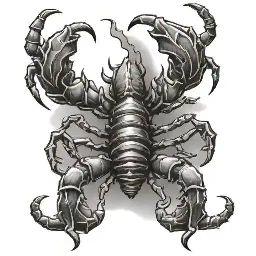 Scorpion Upsidedown Crosses