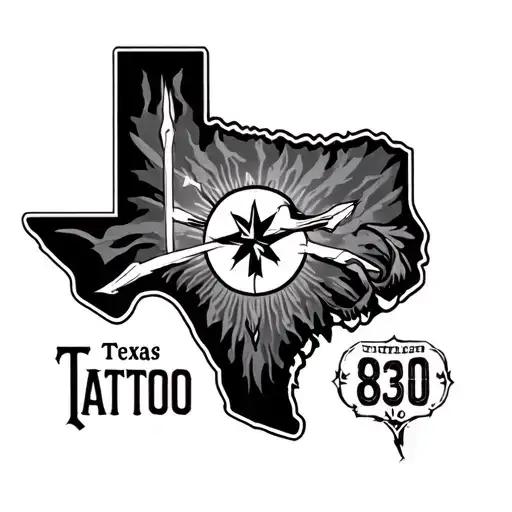 Texas Tattoo Area Code 830 Inside
