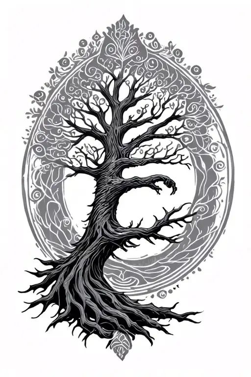 Full Body Norrdic Tree Of Life