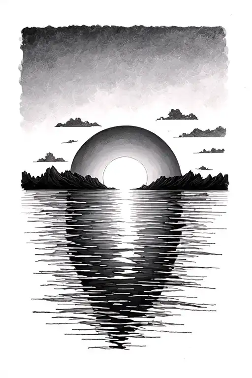 A Simple Sunrise With No Background