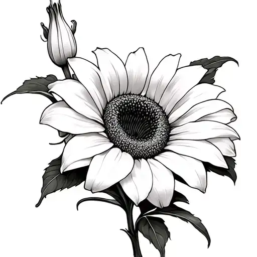 Sunflower White Lily