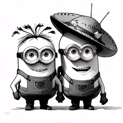 Minions And Toy Story Alien