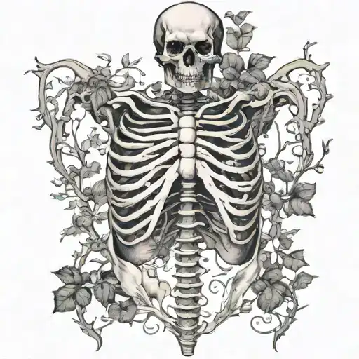 Overgrown Skeleton Ribcage