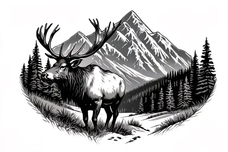 Aspen Mountains Hunting Elk