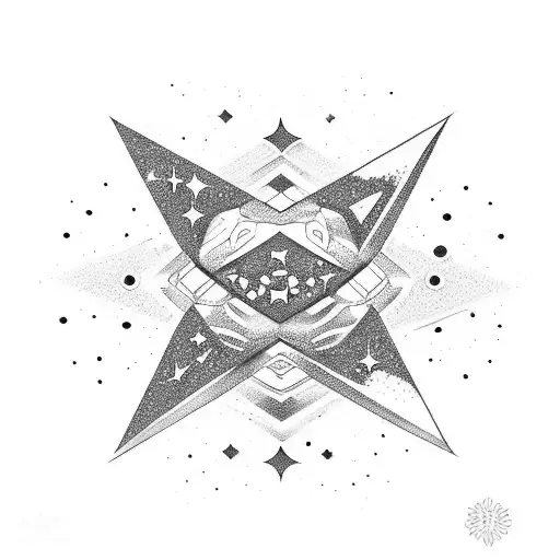 Twinkle Twinkle Little Star With Two Bright Stars In A Galaxy