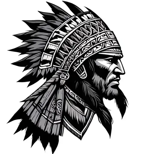 Aztec Warrior Fighter