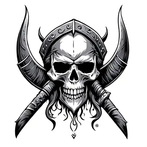 Skull Viking Warrior