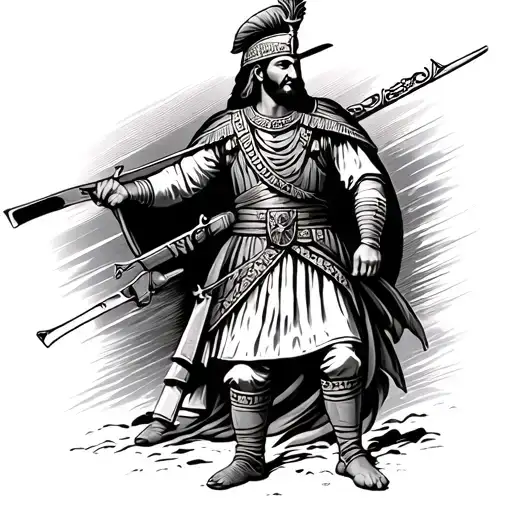 Achaemenid Soldier In Iranian Military Uniform